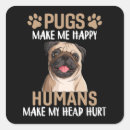 Search for pug lover stickers Pugs