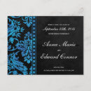Search for blue scroll invitations Black