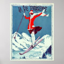 Search for vintage skiing advertising posters Mountains