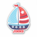 Search for blue sailboat stickers Red