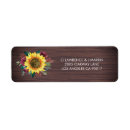 Search for country sunflower return address labels Rustic