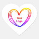 Search for heart logo stickers Corporate