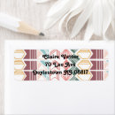 Search for purple teal return address labels Boho