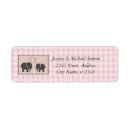 Search for plaid wedding return address labels Gingham