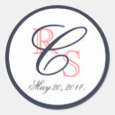 Search for coral and navy wedding stickers Elegant