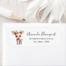 Search for fawn return address labels Cute cartoon illustration