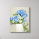 Search for blue hydrangea canvas prints Vintage