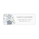 Search for grey floral return address labels Watercolor