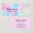 Search for rainbow foil business cards Girly
