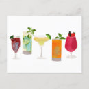 Search for bar drinks postcards Watercolor