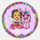 Search for african american girl stickers Unicorn