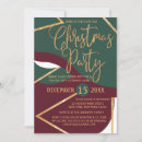 Search for red green christmas invitations Simple