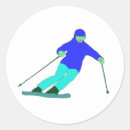 Search for snow ski stickers Skier