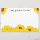 Search for sunshine stationery paper Sunflowers