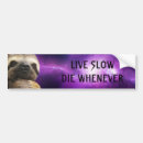 Search for live slow bumper stickers Sloth