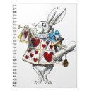Search for alice in wonderland notebooks White rabbit