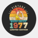 Search for vintage women stickers Birthday