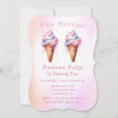 Search for pastel ice cream birthday invitations Girl