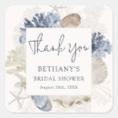 Search for beach bridal shower stickers Thank you