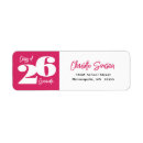 Search for dark return address labels Typography