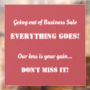 Search for clearance sale signs Advertising