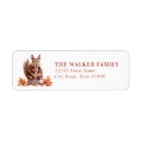 Search for funny squirrel return address labels Fall