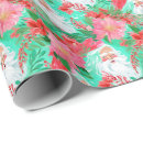 Search for tropical santa wrapping paper Watercolor