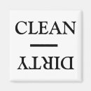 Search for clean and dirty dishwasher sign magnets Reversible