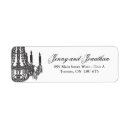 Search for chandelier wedding return address labels White