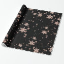Search for pink snowflake wrapping paper Gold