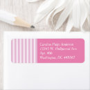 Search for stripe return address labels Pink