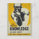 Search for librarian postcards Book lover