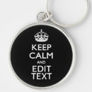 Search for keep calm and carry on key rings trendy