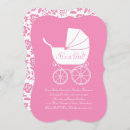 Search for baby carriage invitations Simple