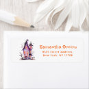 Search for monsters return address labels Halloween