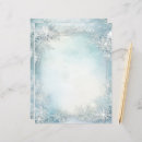 Search for blue stationery paper Snowflakes