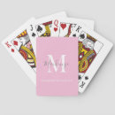 Search for pink playing cards Typography