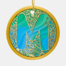 Search for initial m christmas tree decorations Gold