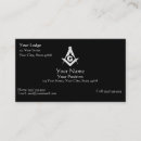 Search for masonic business cards Black