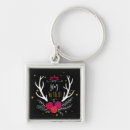 Search for deer antlers key rings Floral