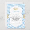 Search for prince thank you cards Blue