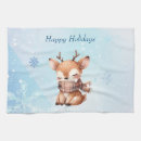 Search for blue christmas tea towels Deer