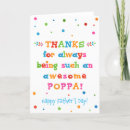 Search for poppa fathers day cards For him