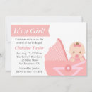 Search for stroller baby shower invitations Pink