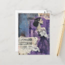 Search for retro lady postcards Ai generated