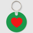 Search for heart rounded key rings Red