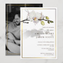 Search for white orchid wedding invitations Minimalist
