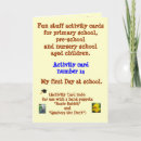 Search for first day of school cards Education