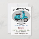 Search for scooter birthday invitations Cute