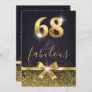 Search for 68th birthday invitations Elegant